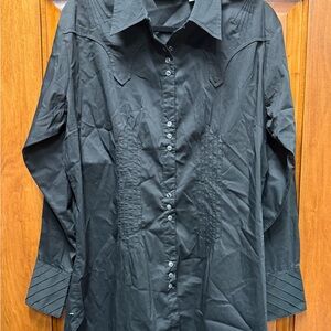 Black Avra from the women at Wrangler Button-Up Shirt